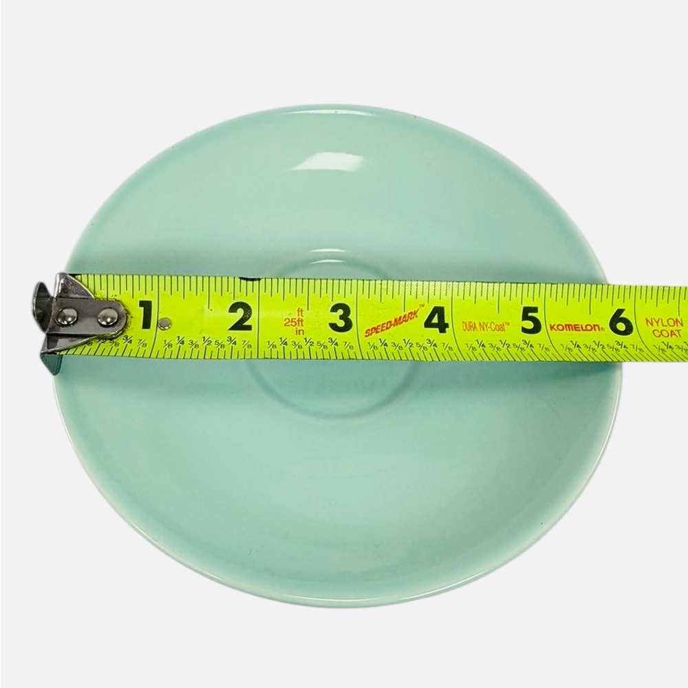 Lu-Ray TS&T Pastels 6 1/8" Coffee Cup Saucer USA Round Blue Green Pink Lot Of 4 - Picture 5 of 5